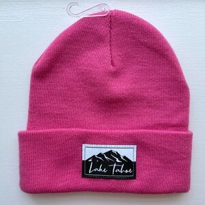 Lake Tahoe Cuffed Beanie Hat Unisex | Pink